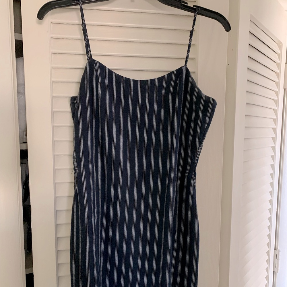 Lulus navy blue striped dress - size S